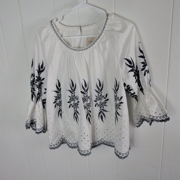 Moon River Tops - Moon River Peasant Top Blouse Size S